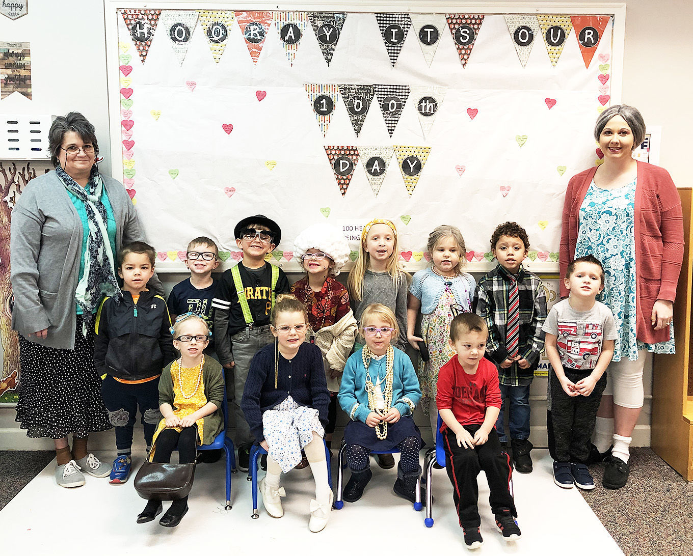 Latrobe Kinder-Schull students celebrate 100th day